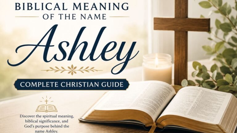 Biblical meaning of the name Ashley representing strength, spiritual growth, faith, and biblical symbolism