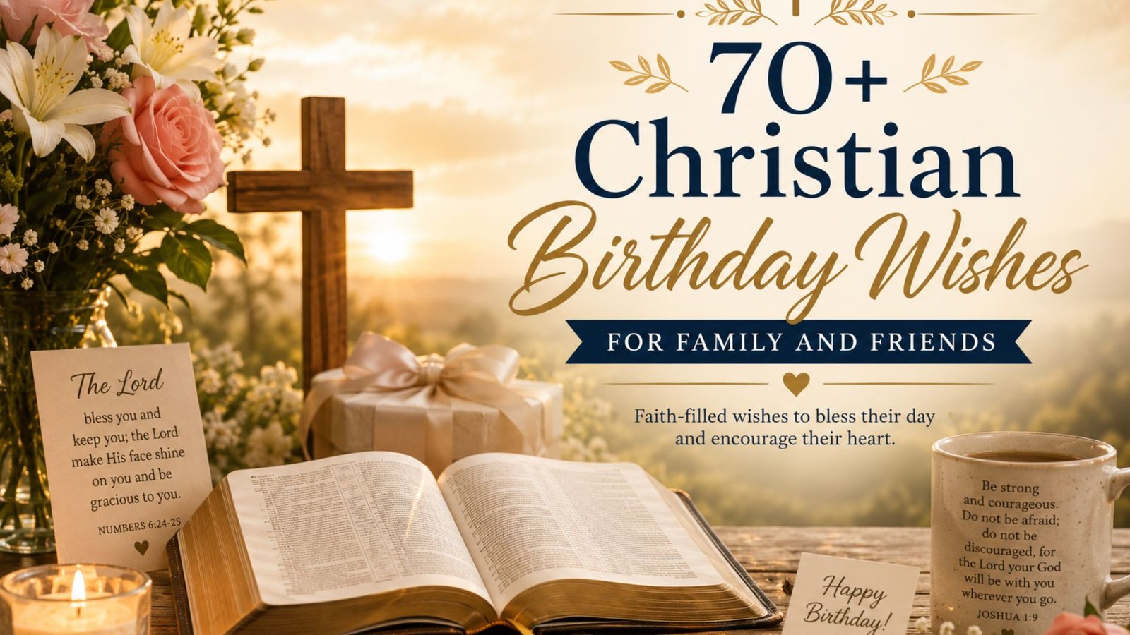 Christian birthday wishes for family and friends with heartfelt blessings, Bible-inspired messages, faith, love, and prayers for a joyful celebration