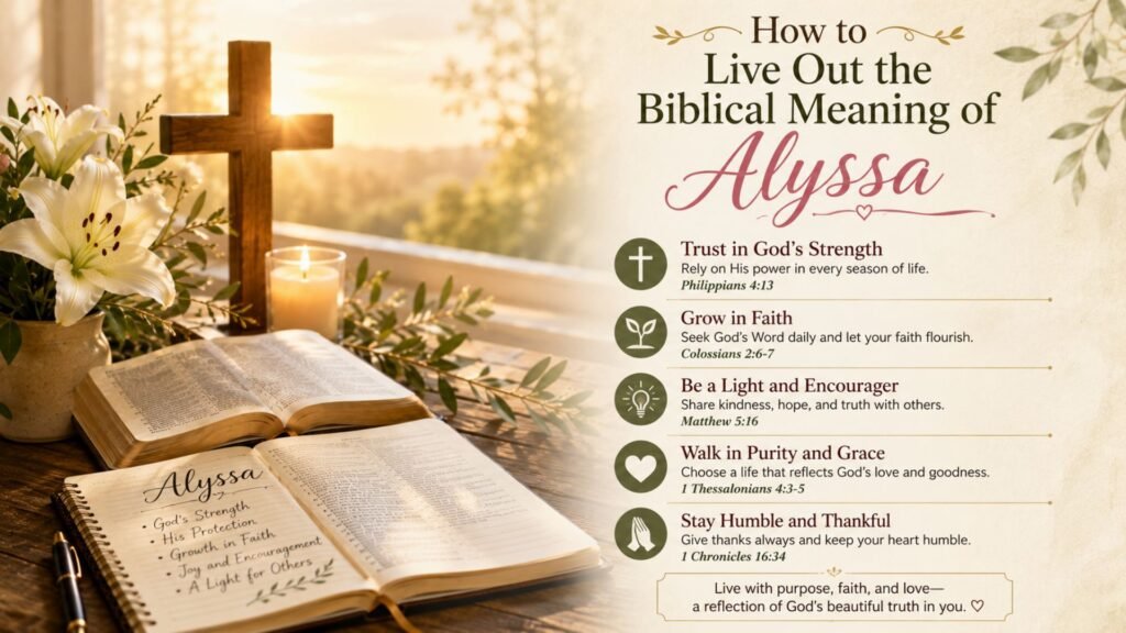 What is Biblical Meaning of the Name Alyssa: Origin, Spiritual Symbolism & Christian Significance 5 The Origin and History of the Name Alyssa