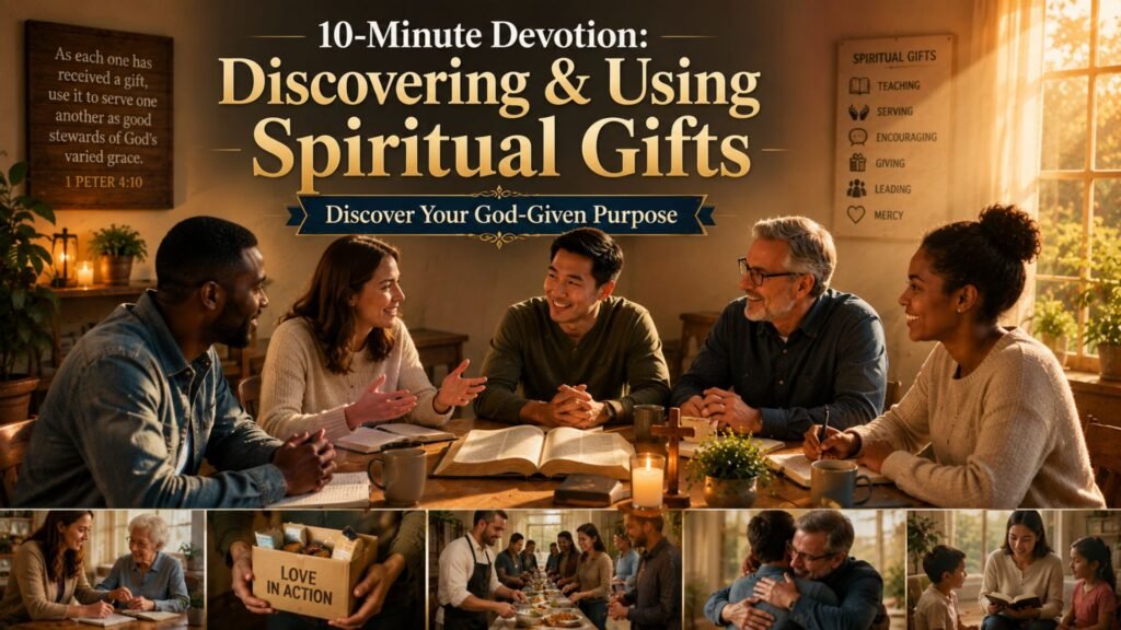 10-minute devotion on discovering and using spiritual gifts with Christians studying the Bible and serving together