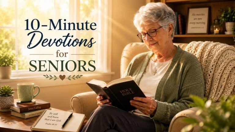 10-Minute Devotions for Seniors: A Peaceful Daily Guide to Faith, Prayer, and Spiritual Reflection