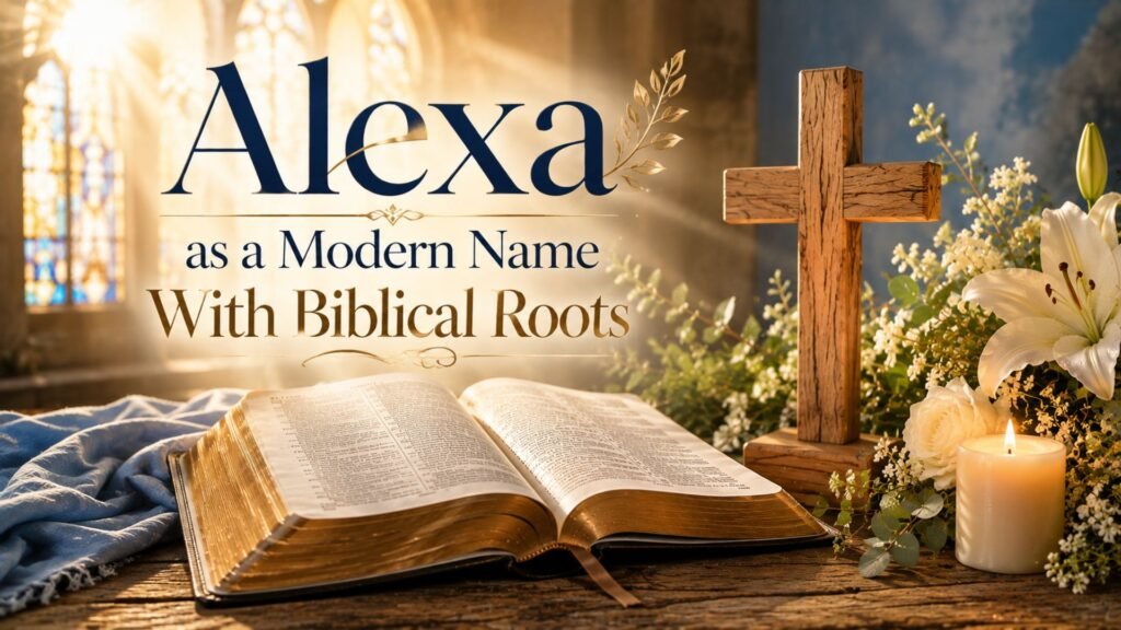 Biblical Meaning of the Name Alexa: Origin, Spiritual Significance & Christian Meaning 4 Alexa as a modern name with biblical roots, symbolizing faith, strength, protection, and courage