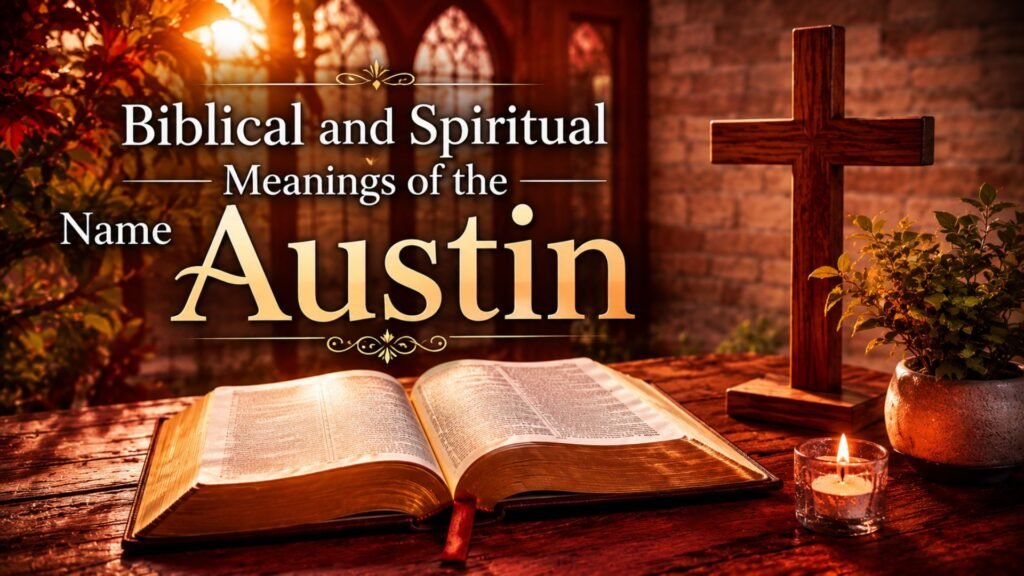 Wonderful Biblical Meaning of the Name Austin: 5 Powerful Spiritual Meanings 2 Biblical and Spiritual Meanings of the Name Austin with an open Bible and wooden cross