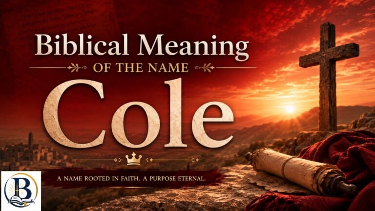 Biblical Meaning of the Name Cole – Christian Meaning, Origin, and Spiritual Significance