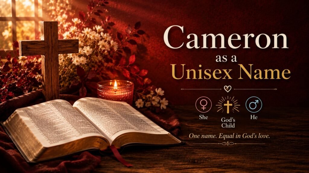 Biblical Meaning of the Name Cameron: Origin, Spiritual Meaning & Christian Significance 4 Cameron as a unisex name, highlighting its use for both boys and girls and its modern, versatile appeal.