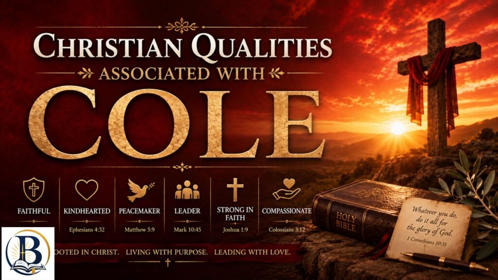Christian Qualities Associated With Cole – Faith, Strength, Courage, Kindness, and Integrity
