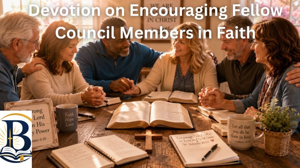 Christian devotion for encouraging church council members in faith, unity, and prayer