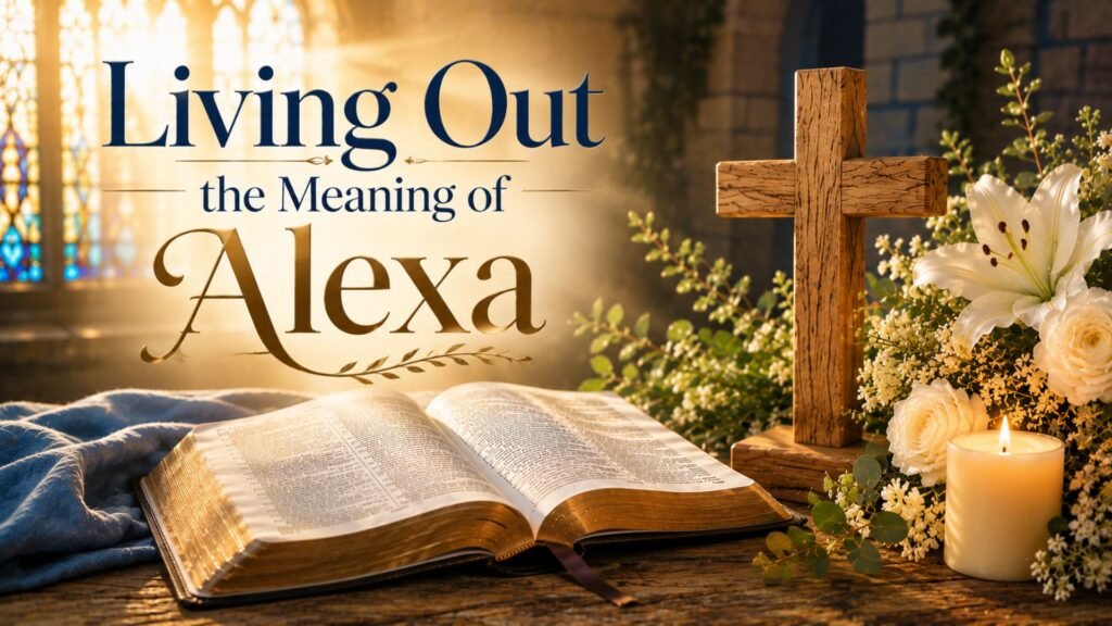 Biblical Meaning of the Name Alexa: Origin, Spiritual Significance & Christian Meaning 5 Living out the meaning of Alexa through faith, strength, courage, purpose, and Christian values