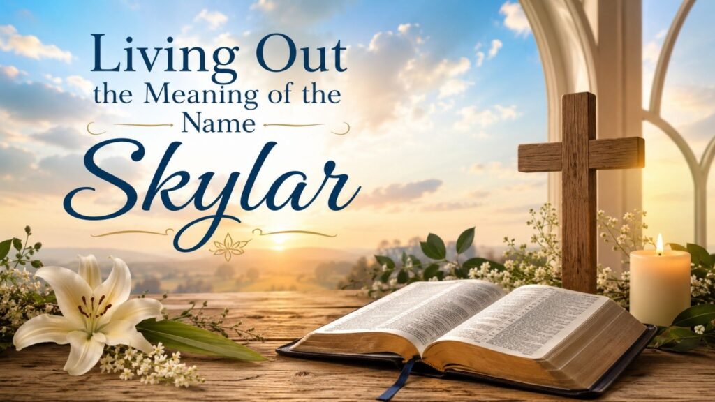 Living out the meaning of the name Skylar through faith, hope, freedom, purpose, and spiritual growth.