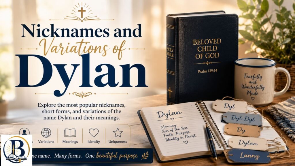 Nicknames and Variations of Dylan displayed in a stylish name-themed design