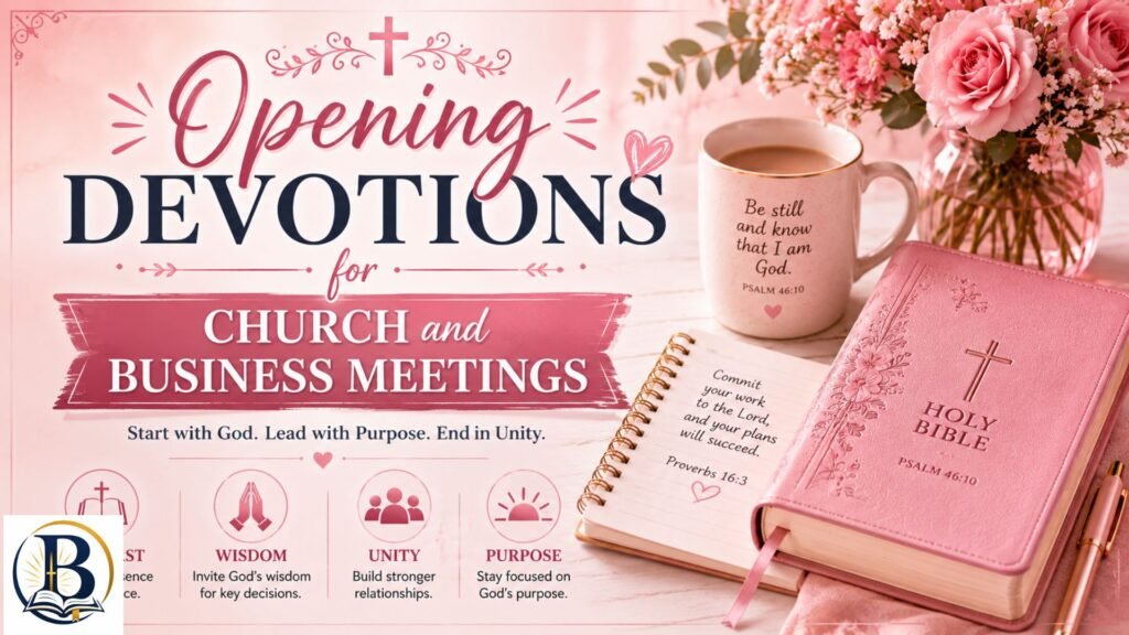 Opening Devotions for Church and Business Meetings With Prayer, Faith, and Biblical Guidance
