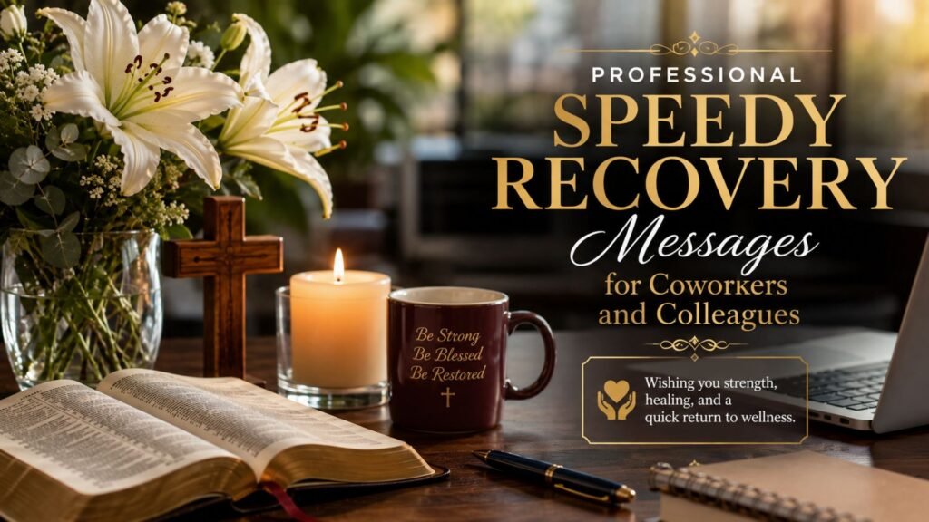 Professional Speedy Recovery Messages for Coworkers and Colleagues