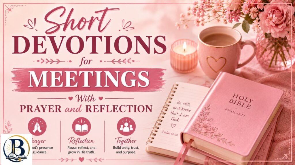 Short Devotions for Meetings With Prayer, Reflection, and Christian Guidance
