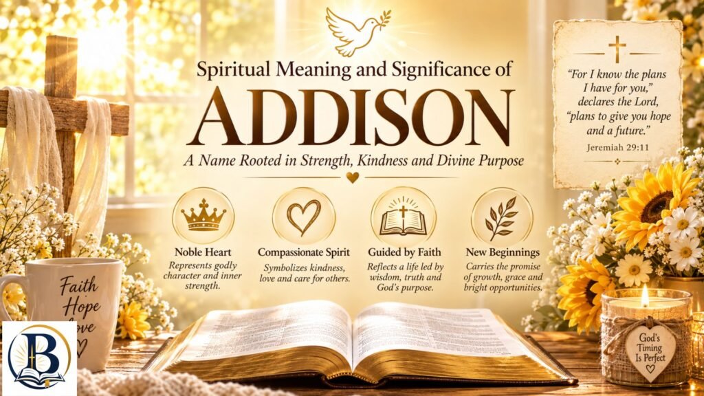 Wonderful Biblical Meaning of the Name Addison: Origin, Spiritual Meaning & Significance 3 Spiritual Meaning and Significance of the Name Addison and Its Christian Symbolism