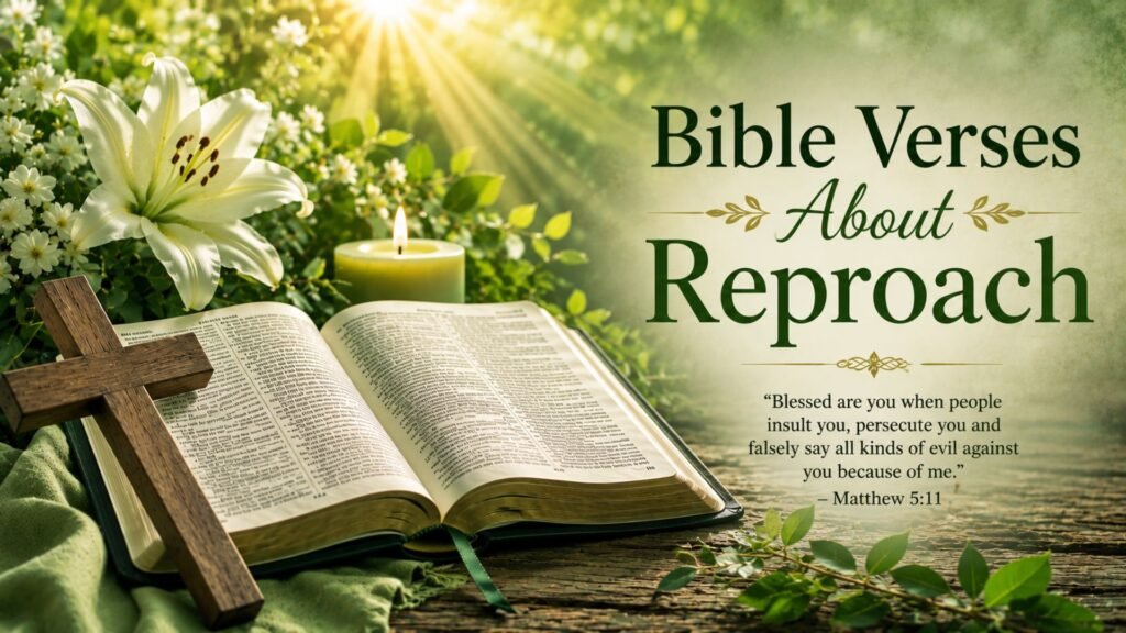 Bible Verses About Reproach – Scriptures on Shame, Disgrace, and Endurance