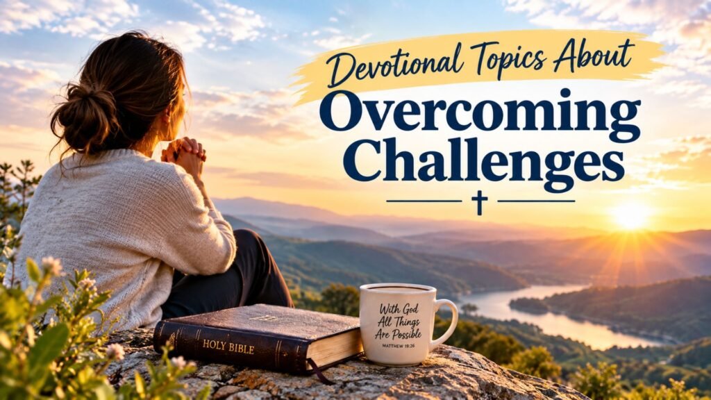 66 Best Devotional Topics for Personal and Group Devotions 4 Devotional Topics About Overcoming Challenges with faith, prayer, and hope
