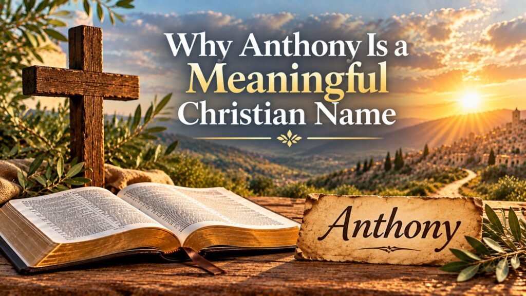 Why Anthony is a meaningful Christian name symbolizing faith, devotion, courage, humility, and spiritual strength.