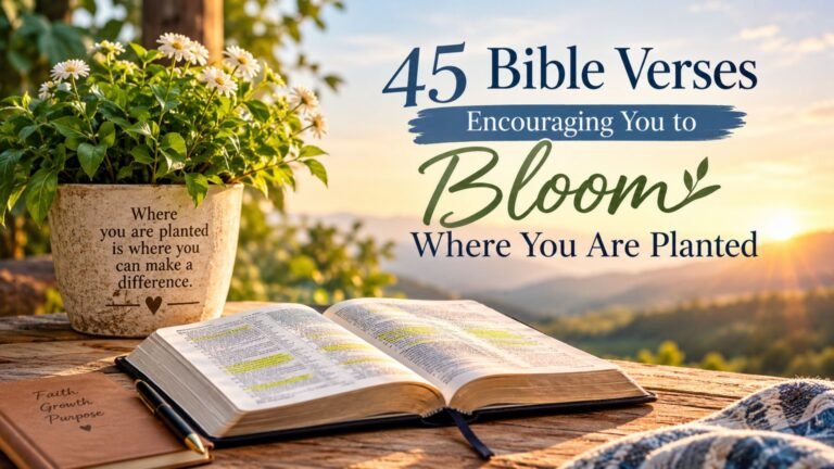 45 Bible Verses Encouraging You to Bloom Where You Are Planted
