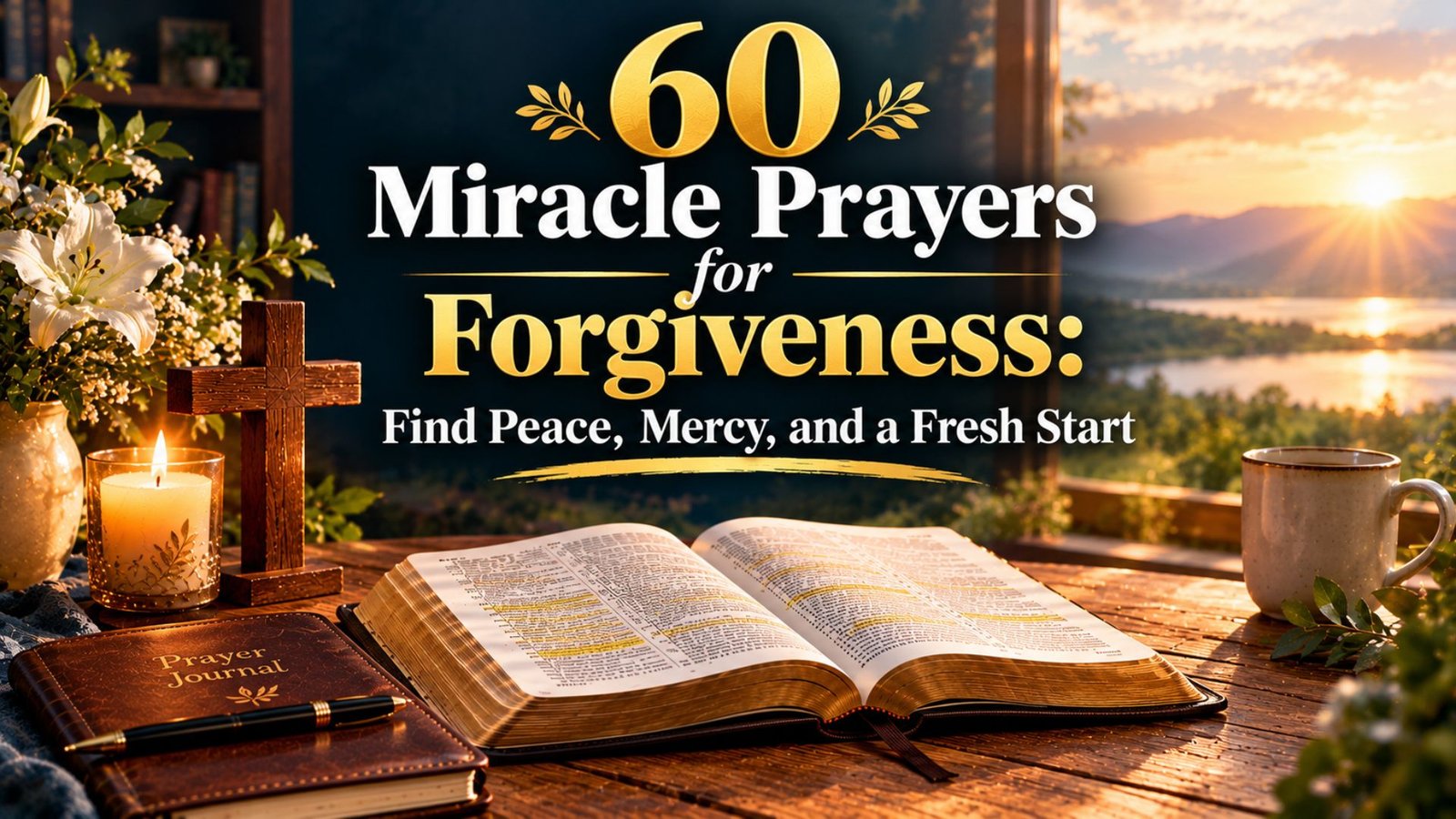 60 Miracle Prayers for Forgiveness: Find Peace, Mercy, and a Fresh Start