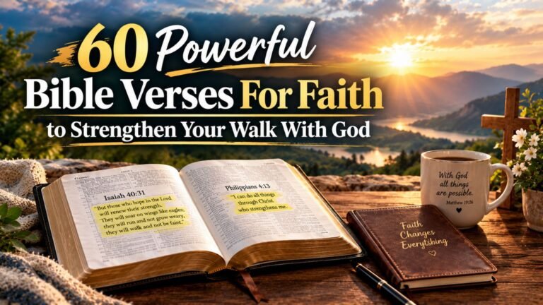 60 Powerful Bible Verses For Faith to Strengthen Your Walk With God