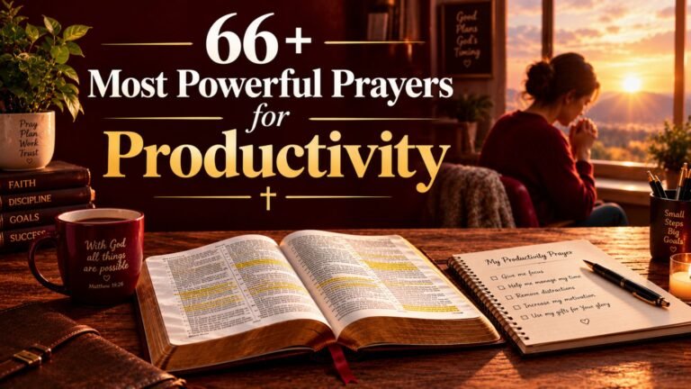 66+ Most Powerful Prayers for Productivity at Work with Scriptures