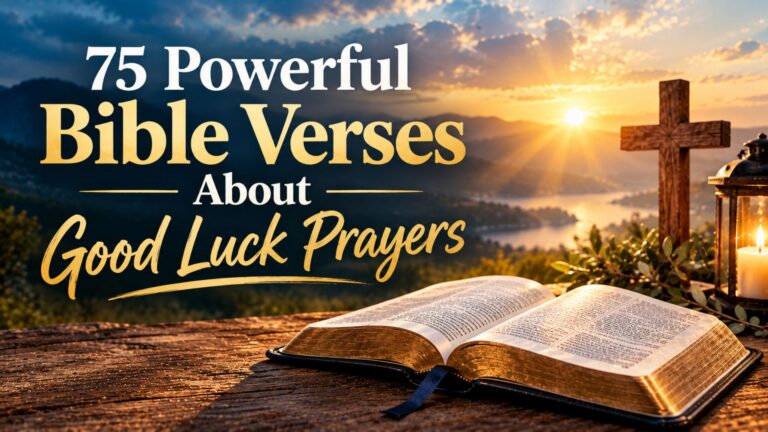 75 Powerful Bible Verses About Good Luck Prayers