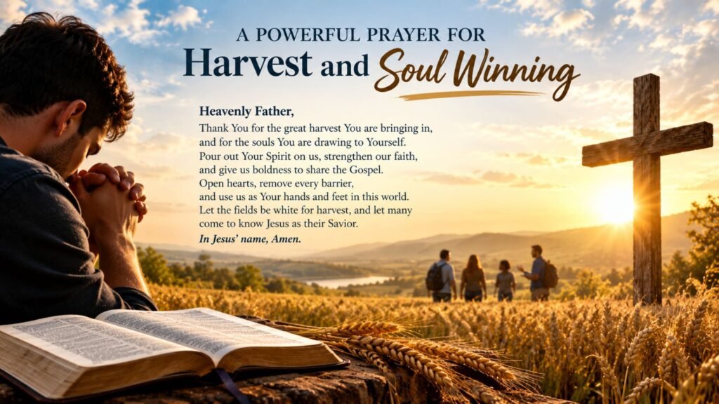 A Powerful Prayer for Harvest and Soul Winning