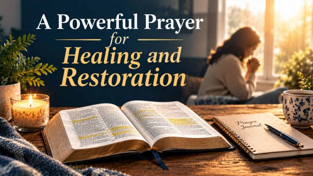 A Powerful Prayer for Healing and Restoration