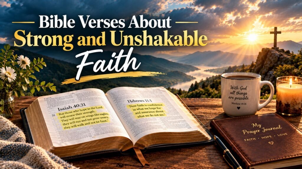 60 Powerful Bible Verses For Faith to Strengthen Your Walk With God 3 Bible Verses About Strong and Unshakable Faith