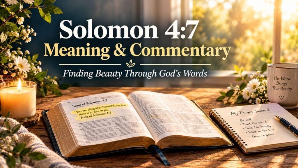 Solomon 4:7 Meaning & Commentary: Finding Beauty Through God's Words